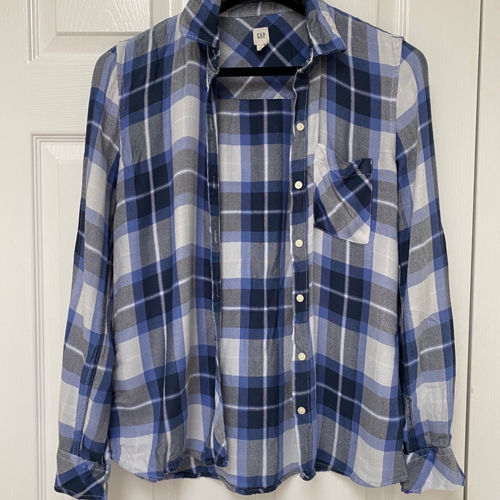 GAP plaid button down
